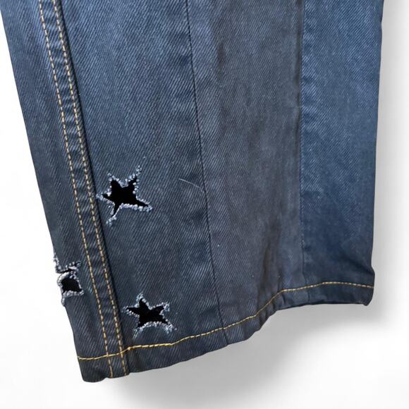 Revice Star Cutout Black Jeans Button Fly High Rise 28 Made in USA - Picture 4 of 8